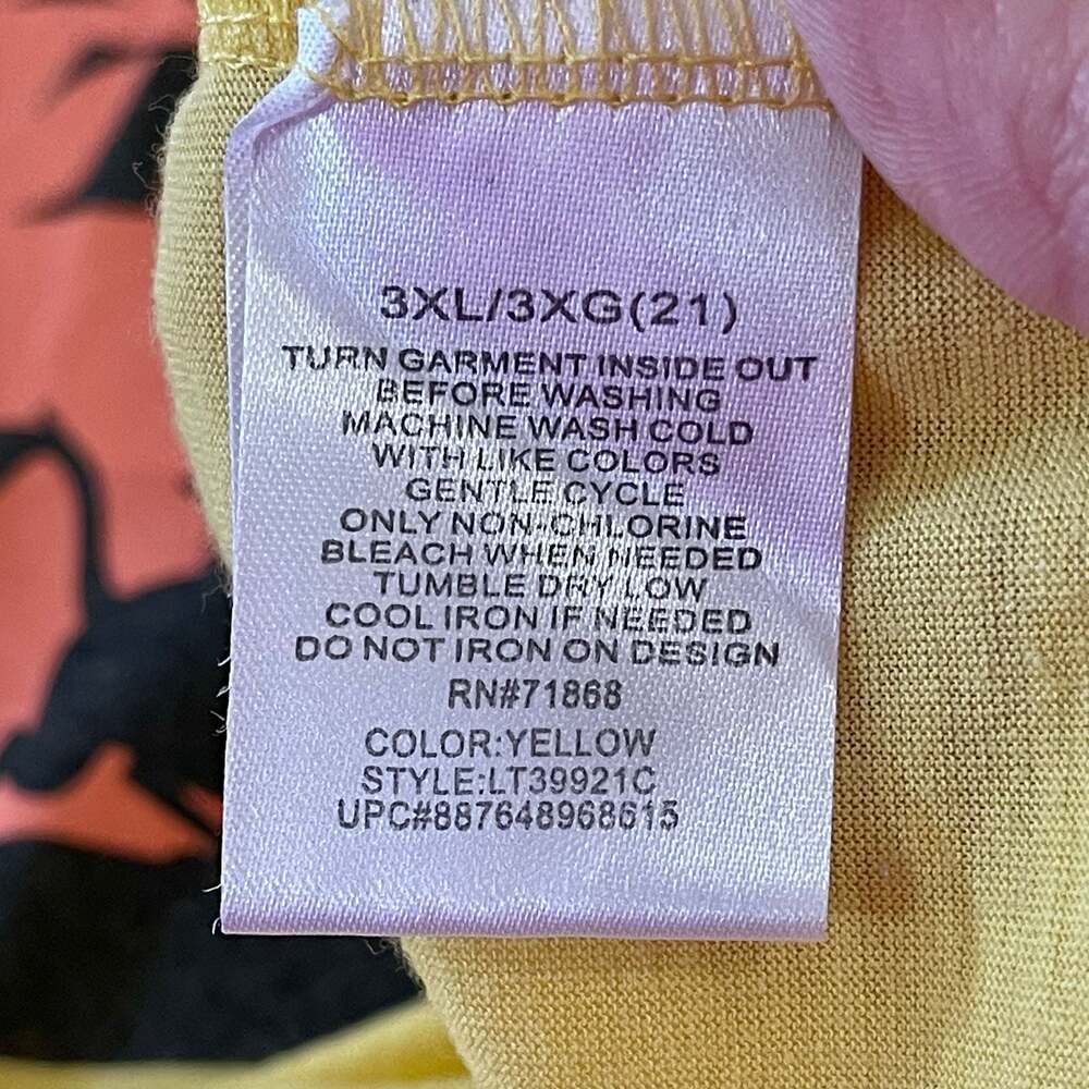 Disney The Lion King Hakuna Matata Graphic T-Shirt Yellow - Picture 3 of 4